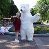Велетенський пухнастий ведмедик Сніжок (висота 2,6 м)