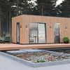3D візуалізація екстер'єру - модульний будинок в лісі