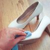 Восстановление идеально белого цвета обуви 