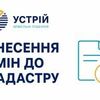 Внесення змін до кадастру | Землевпорядні послуги | Кривий Ріг