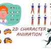 2D анімація зображення або персонажу, 2D анімація сцен і мультфільмів, анімація векторних зображень.