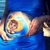 Аквагрим для беременных, рисунки на животике. Belly Art