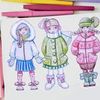 Разработка коллекции одежды, рисунок, эскиз, технический рисунок, описание.