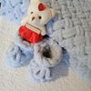 Нежный плюшевый плед из пряжи Alize Puffy (handmade)