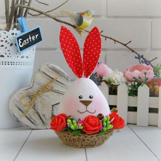 Пасхальный декор, заяц-яйцо, пасхальный кролик