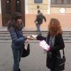 Раздача листовок в Одессе